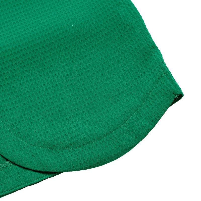 Casual style ruffled solid color texture shirt