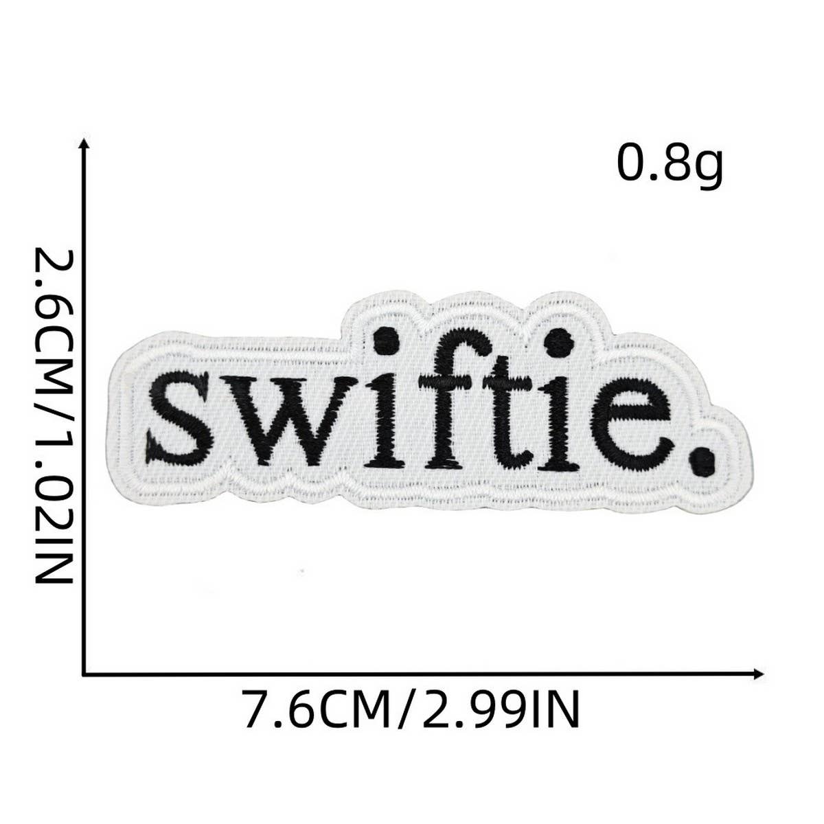 CREATIVE BADGE LETTER EMBROIDERY CLOTH PATCH