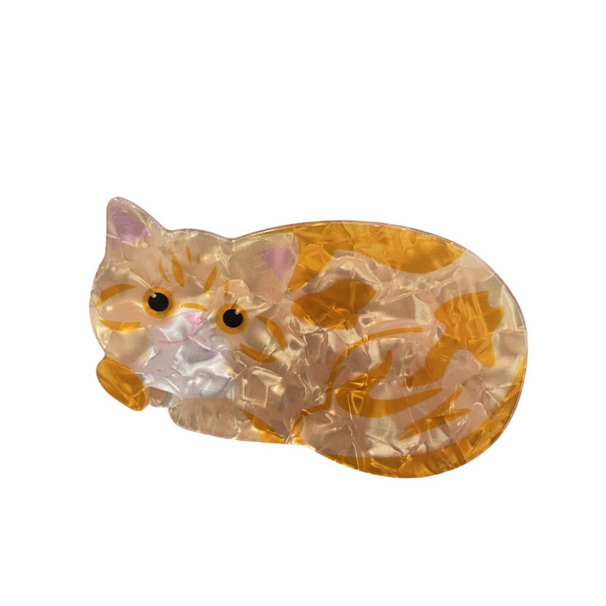 CWAHA4498_CAT CARTOON SHARK CLIP ACRYLIC HAIR CLIP