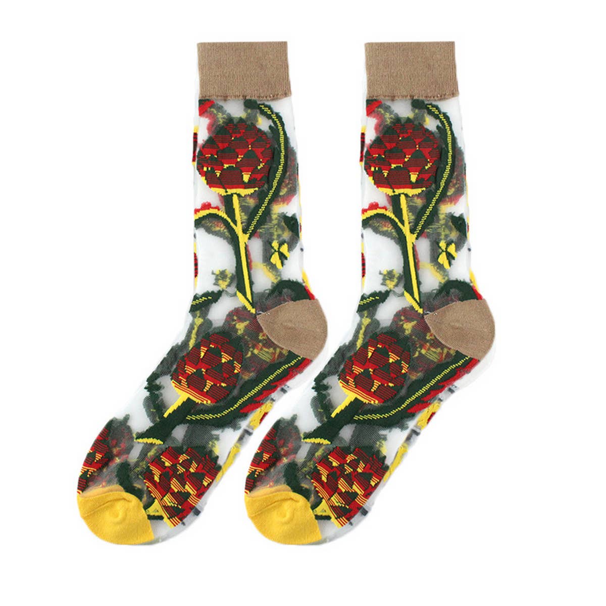 FASHIONABLE THIN FLOWER FOREST GLASS STOCK