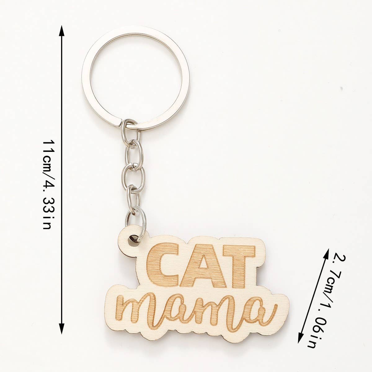 CREATIVE SMALL PENDANT PUZZLE WOODEN KEYCHAIN