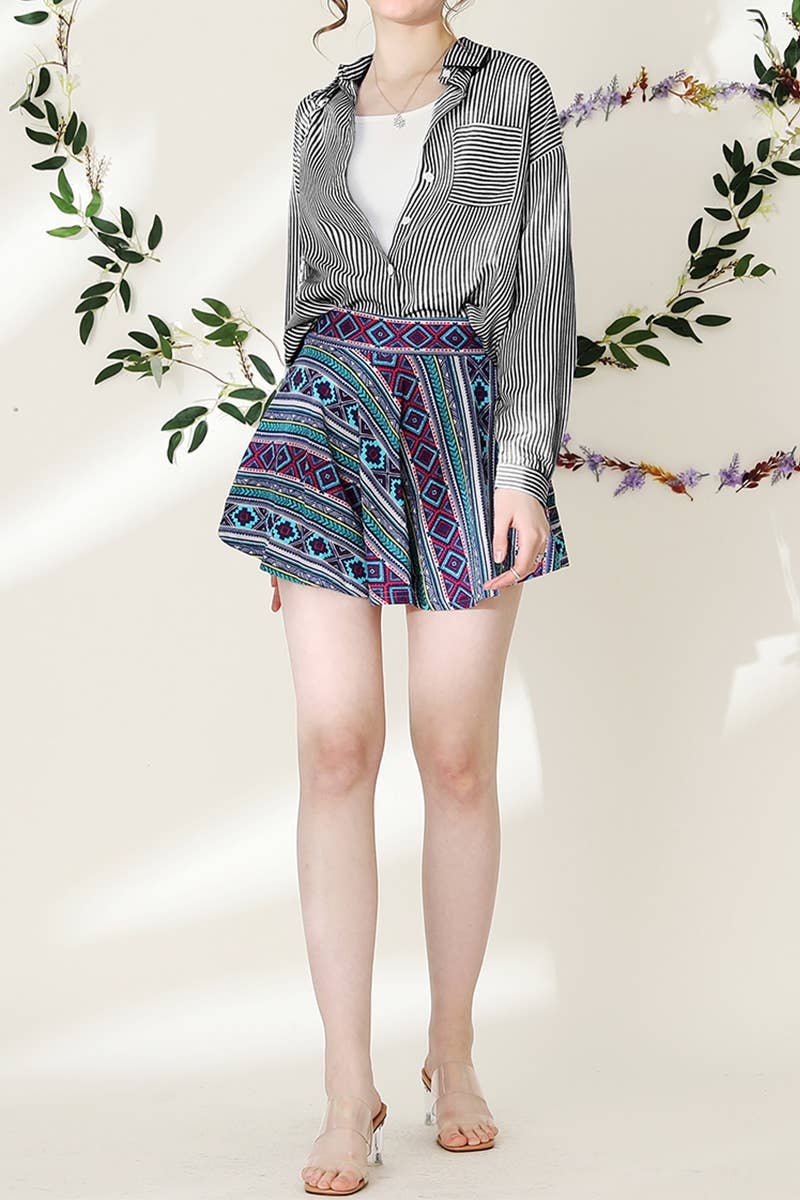 CWTSTL450_VERTICAL STRIPE BUTTON DOWN ONE POCKET SHIRTS