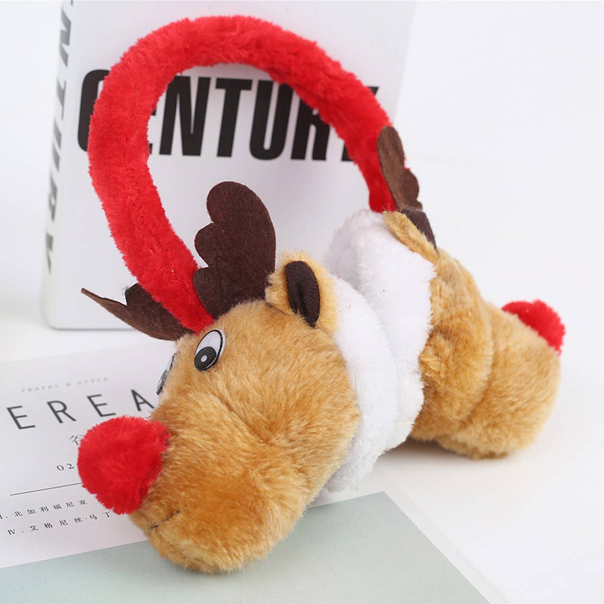 CWMM9715_CHRISTMAS ELK CUTE CARTOON ANTIFREEZE EARMUFFS