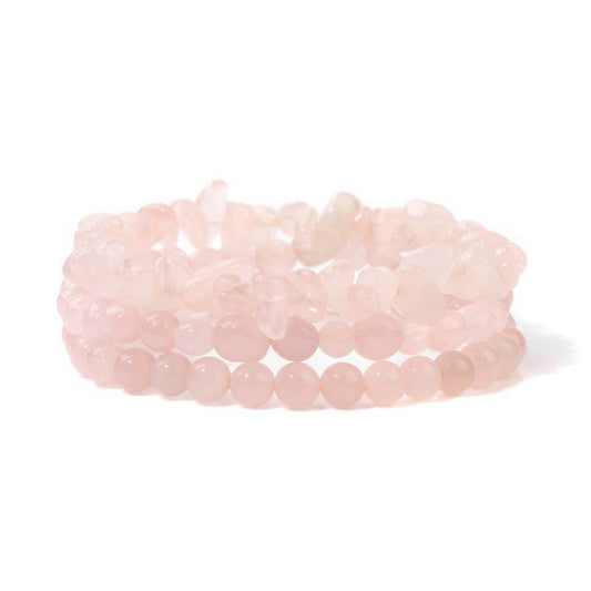 CWAJE4300_CANDY COLORED GRAVEL FASHION LAYERED BRACELET