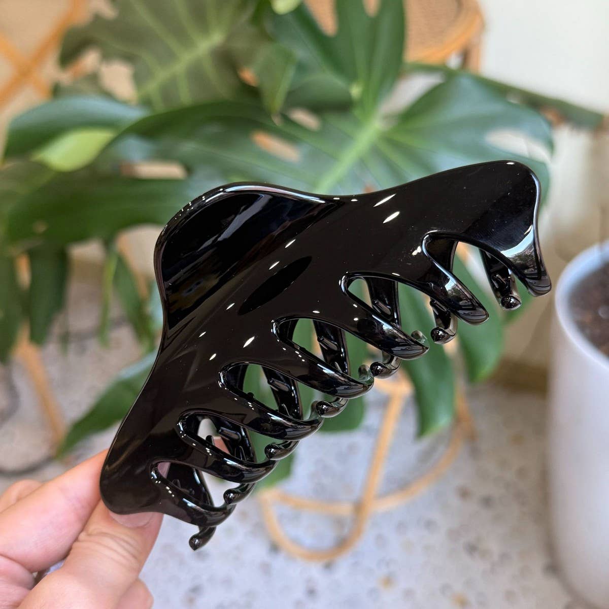 CWAHA4584_NEW SIMPLE BUTTERFLY BUCKLE KEEL HAIRPIN