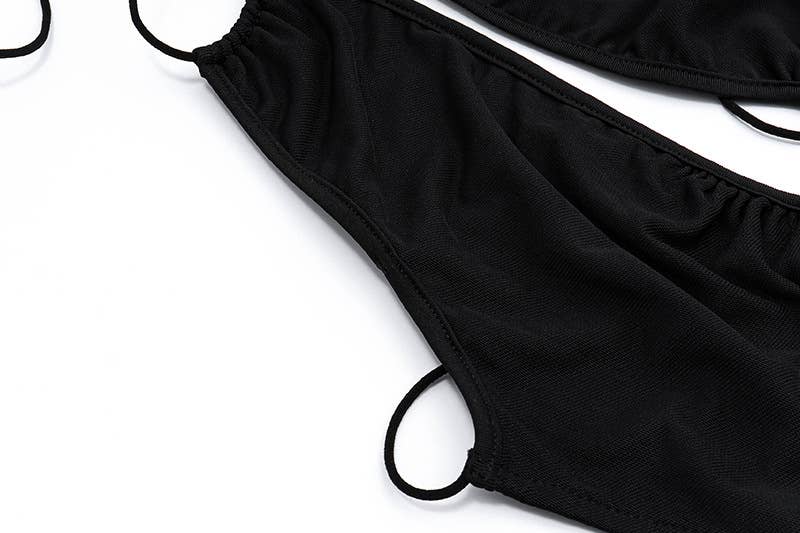 Backless, off-the-neck, hollowed-out jumpsuit