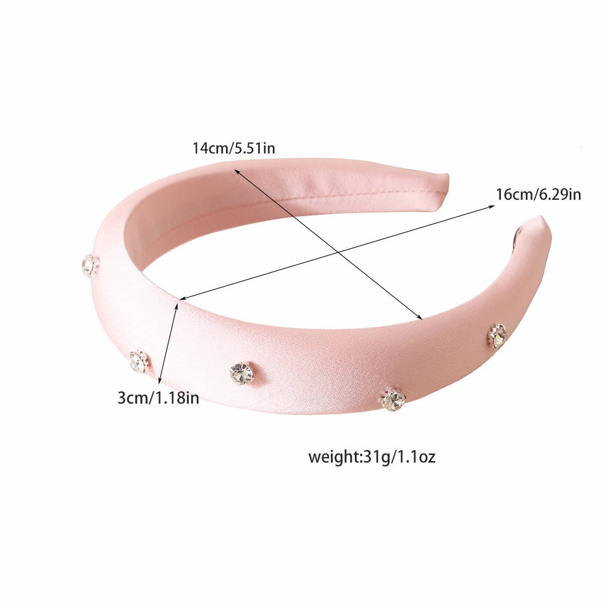 WOMEN RETRO RHINESTONE SPONGE HEADBAND_CWAHA1052