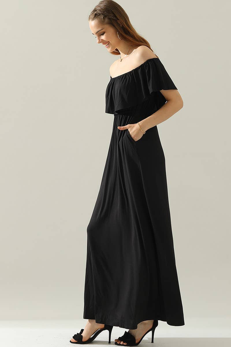 CWDMD818_LAYERED OFF THE SHOULDER MAXI DRESS