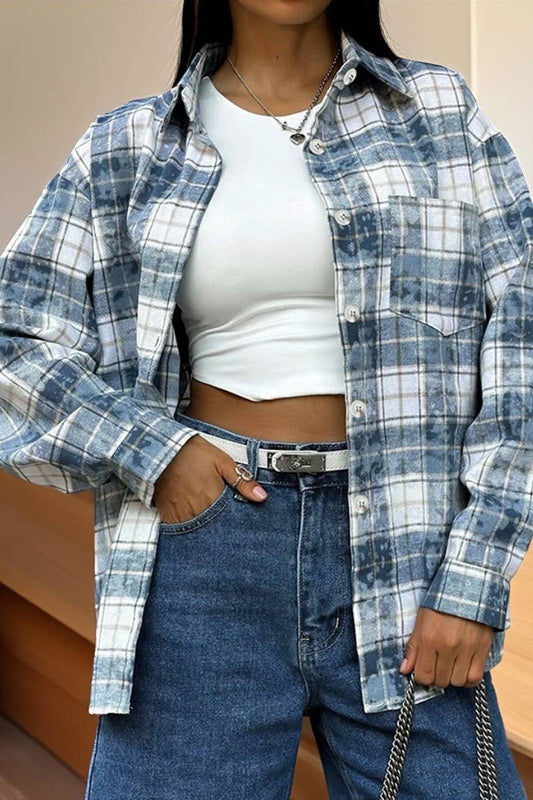 CWTBLL00610_CLASSIC CASUAL PLAID LONG-SLEEVED COMMUTER SHIRT