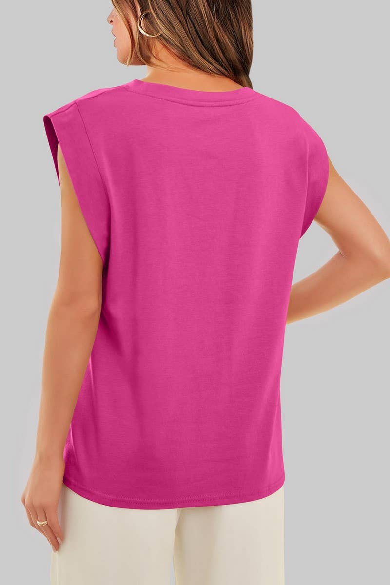 CWTTSL0240_Round Neck Sleeveless Knit Top