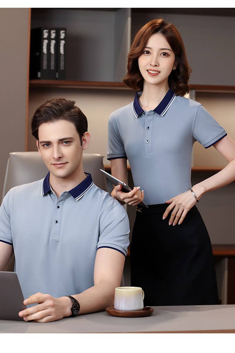 CWTBLS02450_POLO SHIRT FOR WOMEN: SHORT SLEEVE,COTTON BLEND