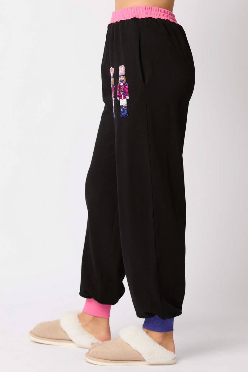 CWSTB00496_CHRISTMAS SOLDIER SEQUINED SWEATSHIRT SET