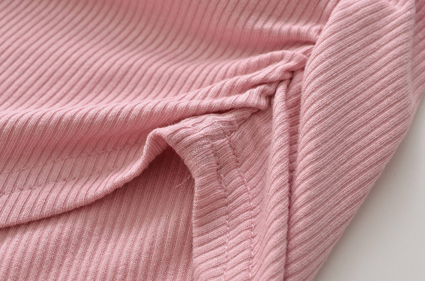 DOUBLE SQUARE NECK TIGHT PLEATED TOP