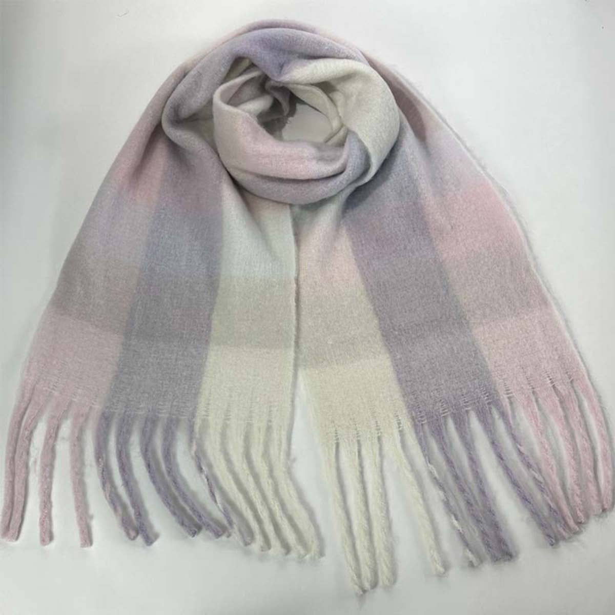 CWASC1578_WINTER PLAID THICKENED WARM SCARF SHAWL