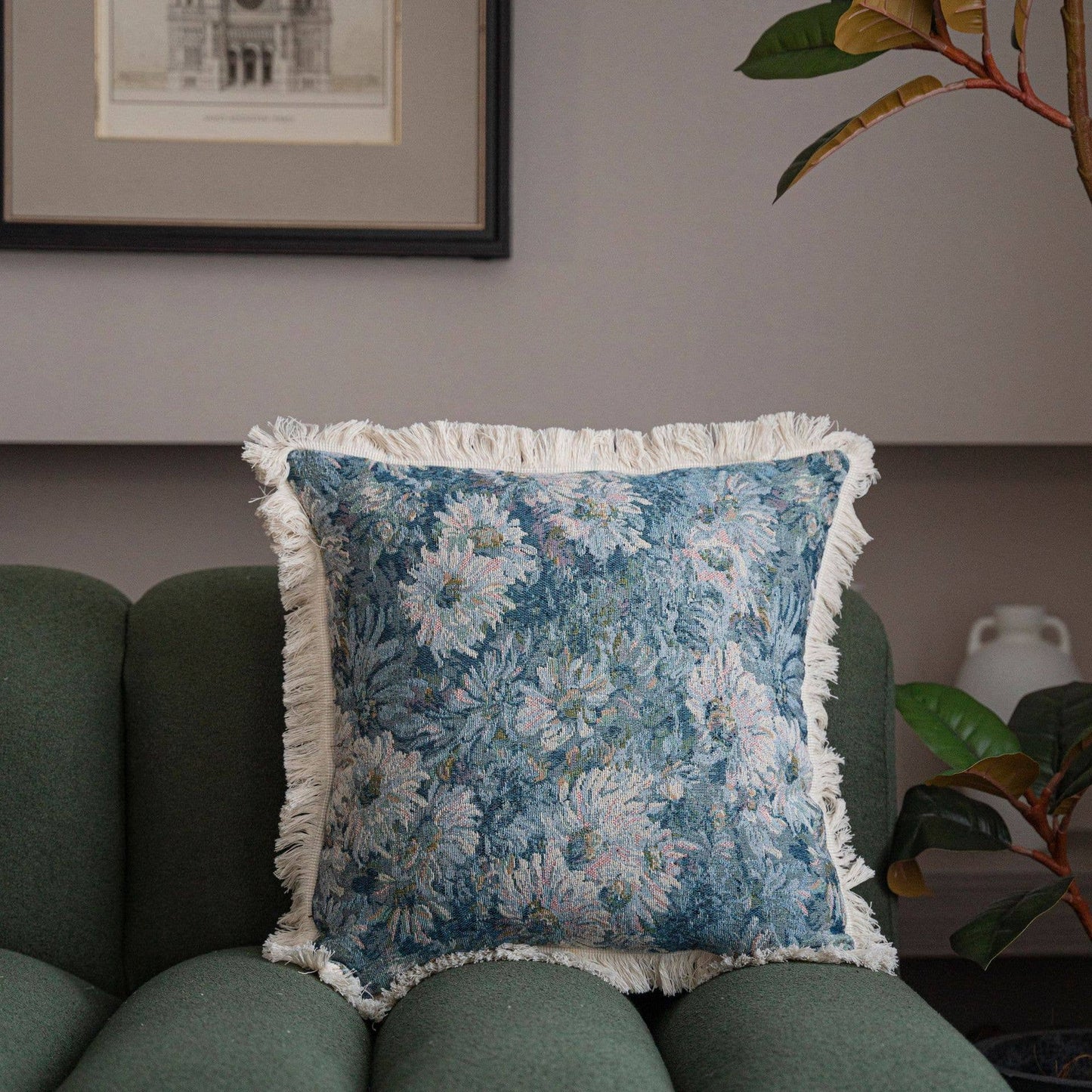 FLORAL PATTERNED COSY PILLOW COVER CASE