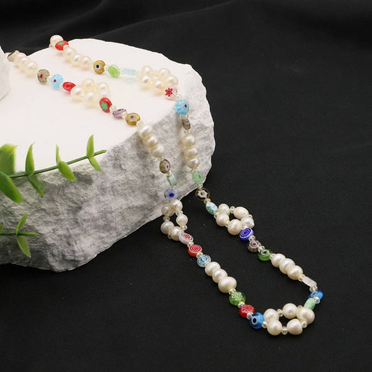 WOMEN'S NATURAL FRESHWATER PEARL NECKLACE
