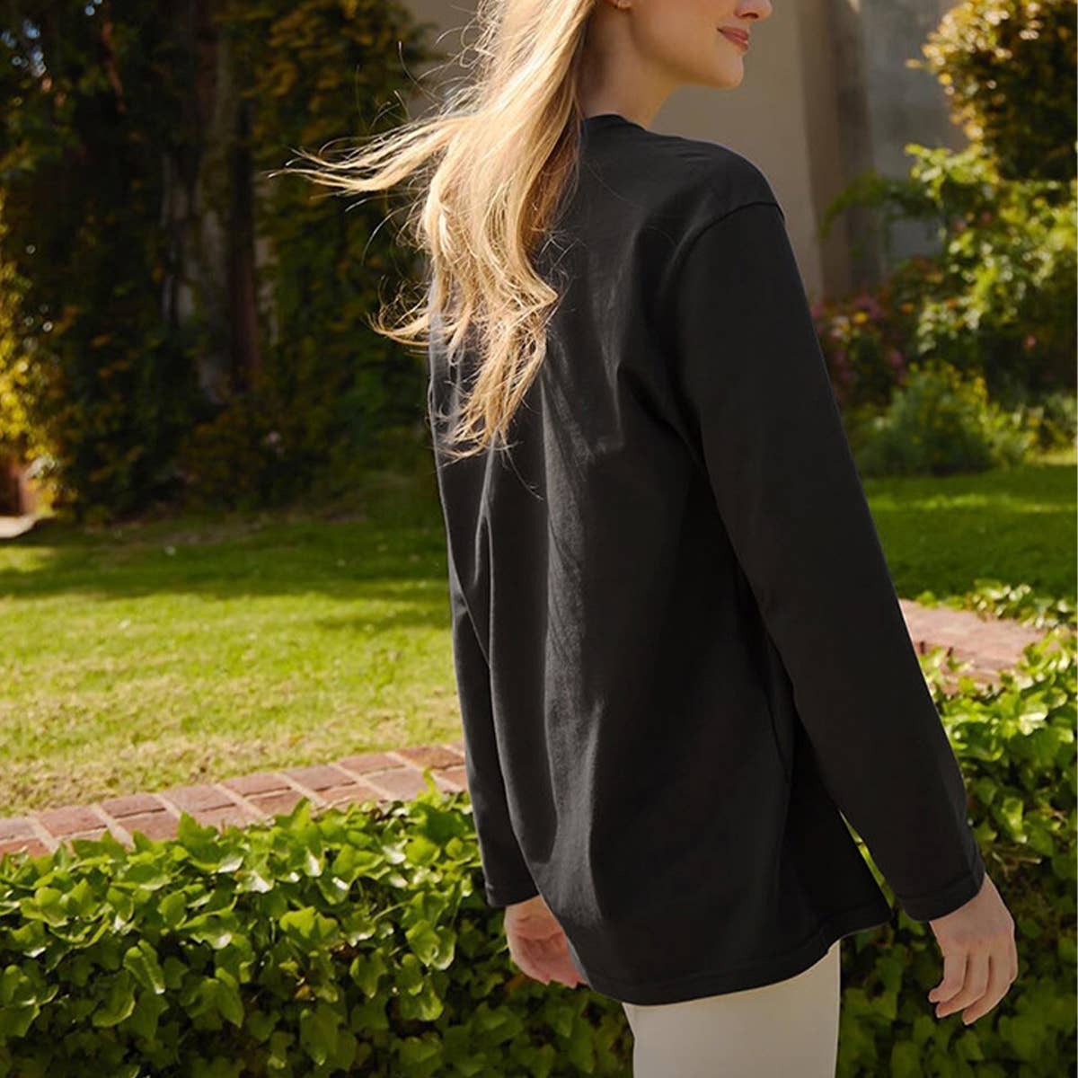 ALL-IN-ONE COTTON REVERSIBLE CREW NECK T-SHIRT