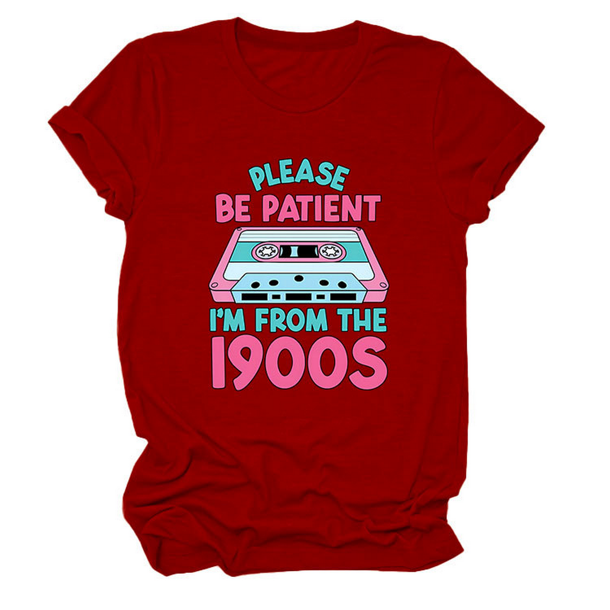 Women?™s Tee ??Please Be Patient Letter Print_CWTTS1501