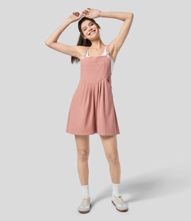 Casual youth vitality loose overalls