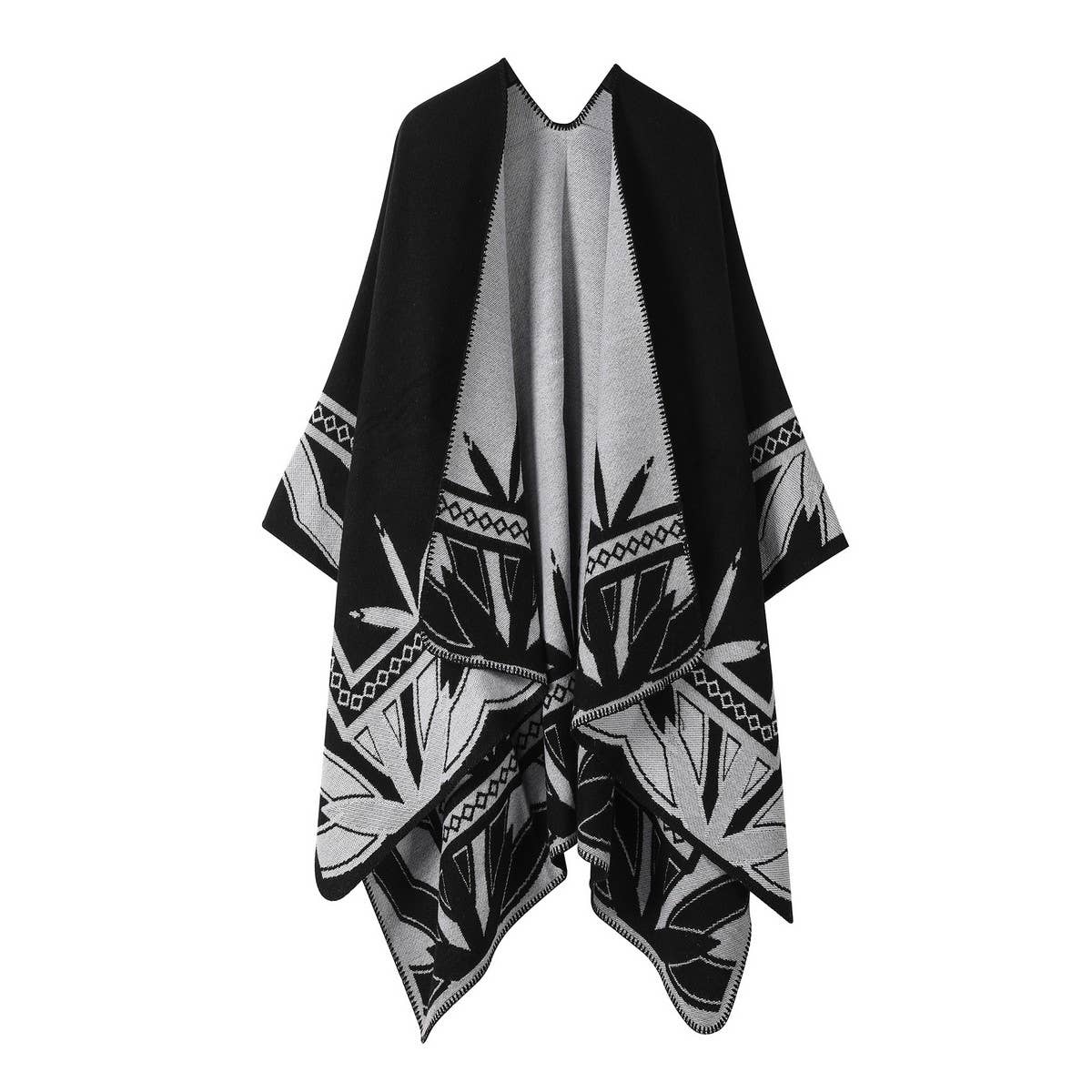WEAR A FAUX CASHMERE CAPE SCARF SHAWL