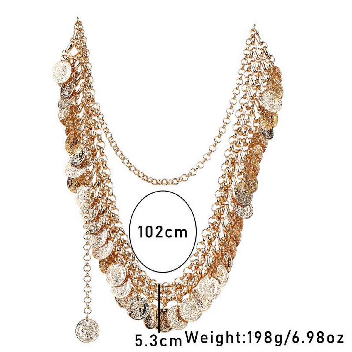 Boho Coin Tassel Body Chain Belt for Women_CWMM6424