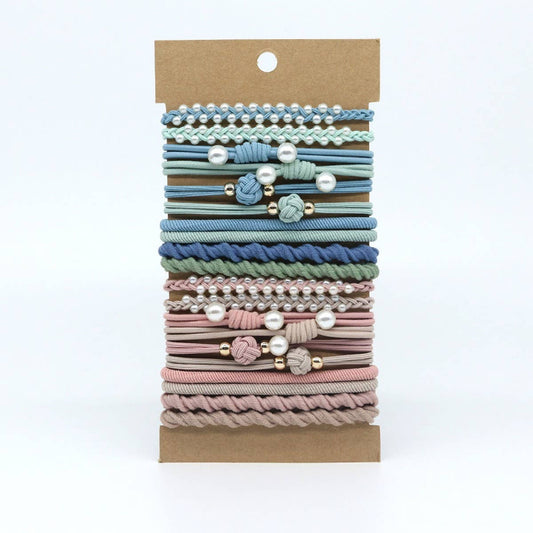 PEARL BRAIDED BOHEMIANHAIR SCRUNCHIES_CWAHA2709