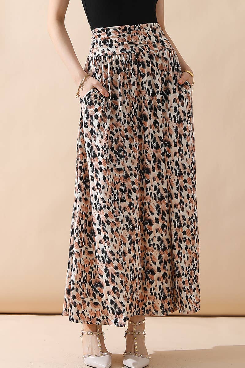 CWBLS116_CASUAL LONG LENGTH MAXI STYLE WAIST LIGHT SKIRT