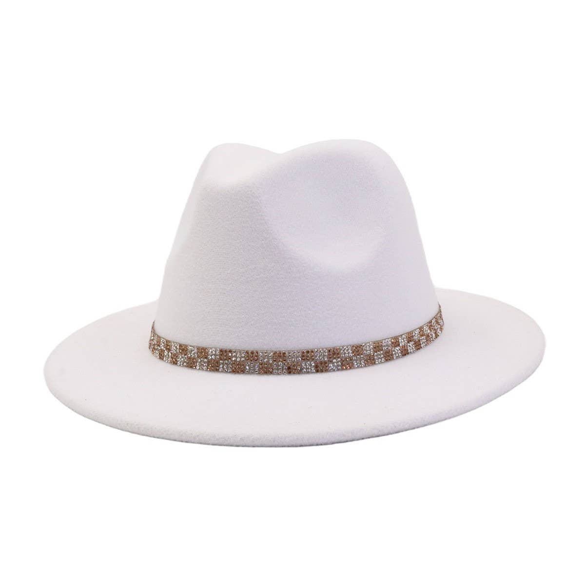 Unisex Vintage Wool FedoraHat British Ethnic Style_CWAH04392