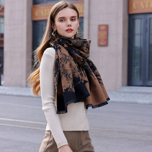 WINTER WARM SCARF FASHION BLANKET SHAWL