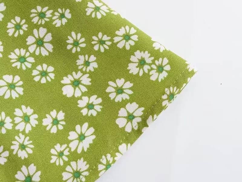 Cinched waist printed halter sleeveless dress