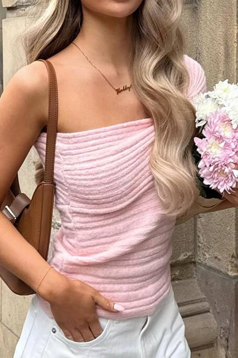 CWOSWS00159_ONE-SHOULDER SOLID COLOR KNITTED SWEATER TOP