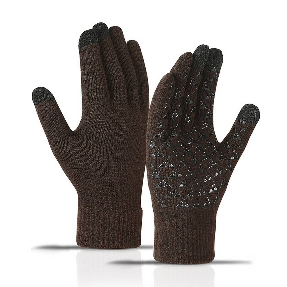 CWAG00542_WINTER KNIT WARM TOUCHSCREEN GLOVES FOR MEN WOMEN