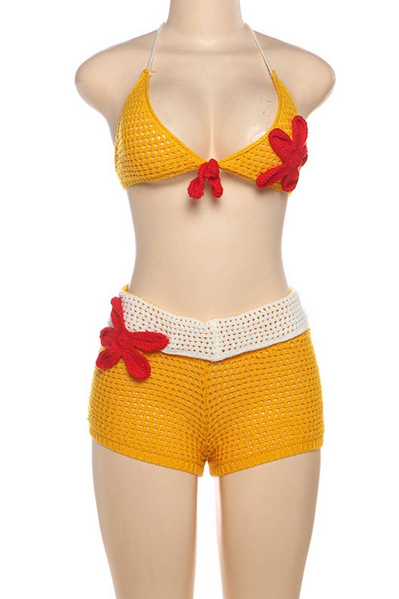 CWSS1282_SEXY BIKINI CAMISOLE KNITTED TWO PIECE SET