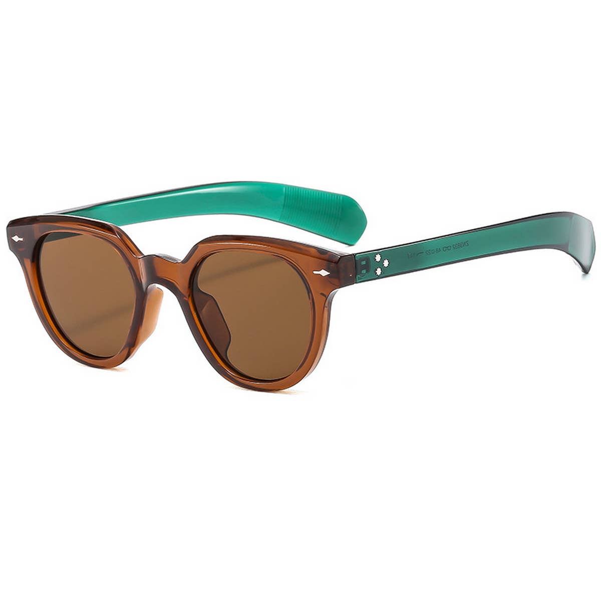 FASHIONABLE OVAL LEOPARD PRINT SUNGLASSES
