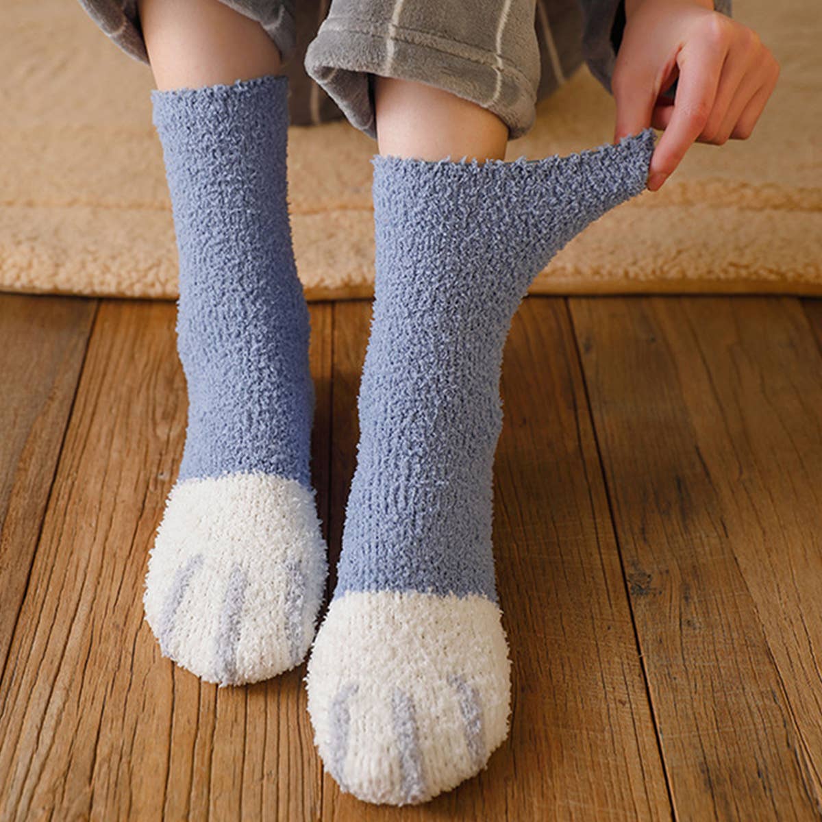NEW STYLE WARM MID-CALF SLEEPING SOCKS_CWMS0967