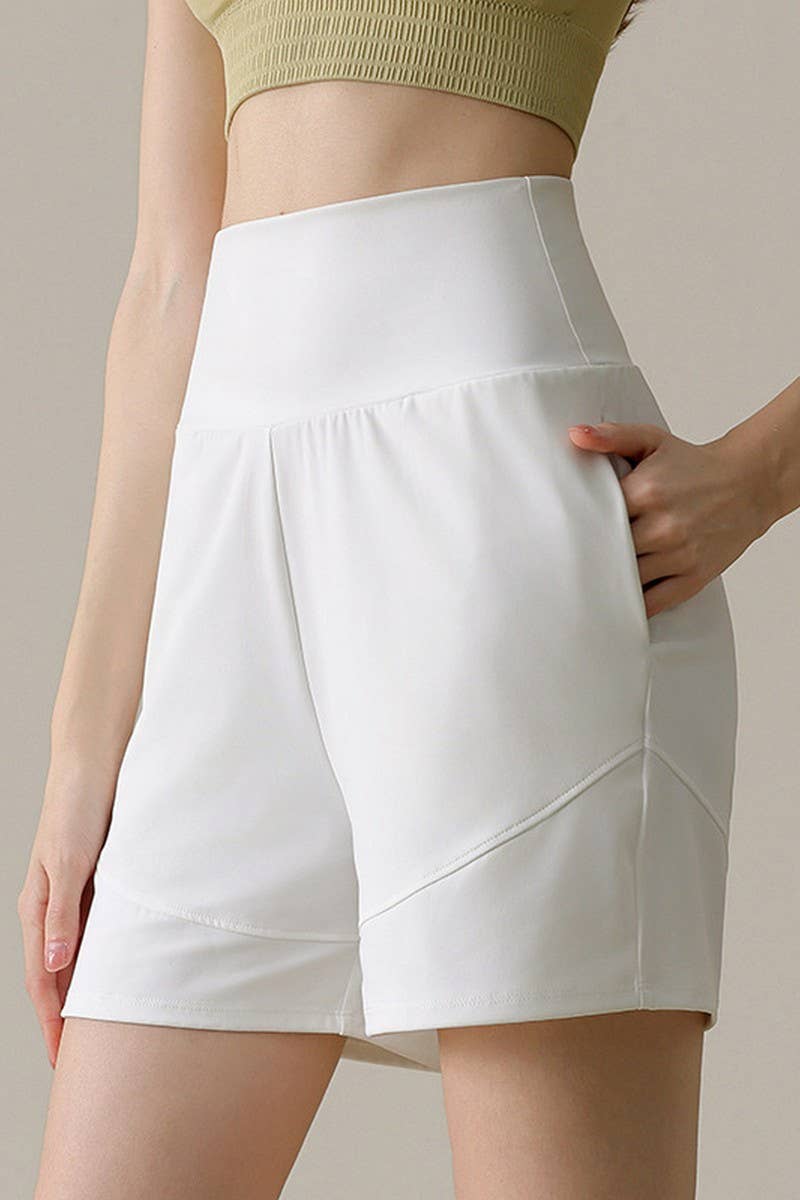 CWBSP0223_HIGH WAISTED YOGA CASUAL SPORTS SHORTS