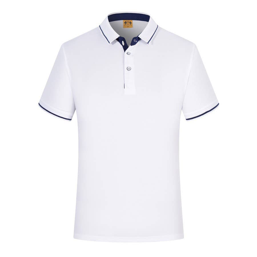 CWTBLS02428_SOLID COLOR BUSINESS COLLARED POLO T-SHIRT