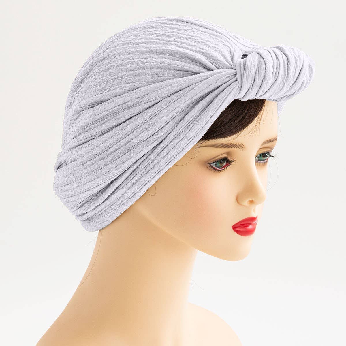 KNOTTED FASHION SILVER WIRE HORN HEAD SCARF