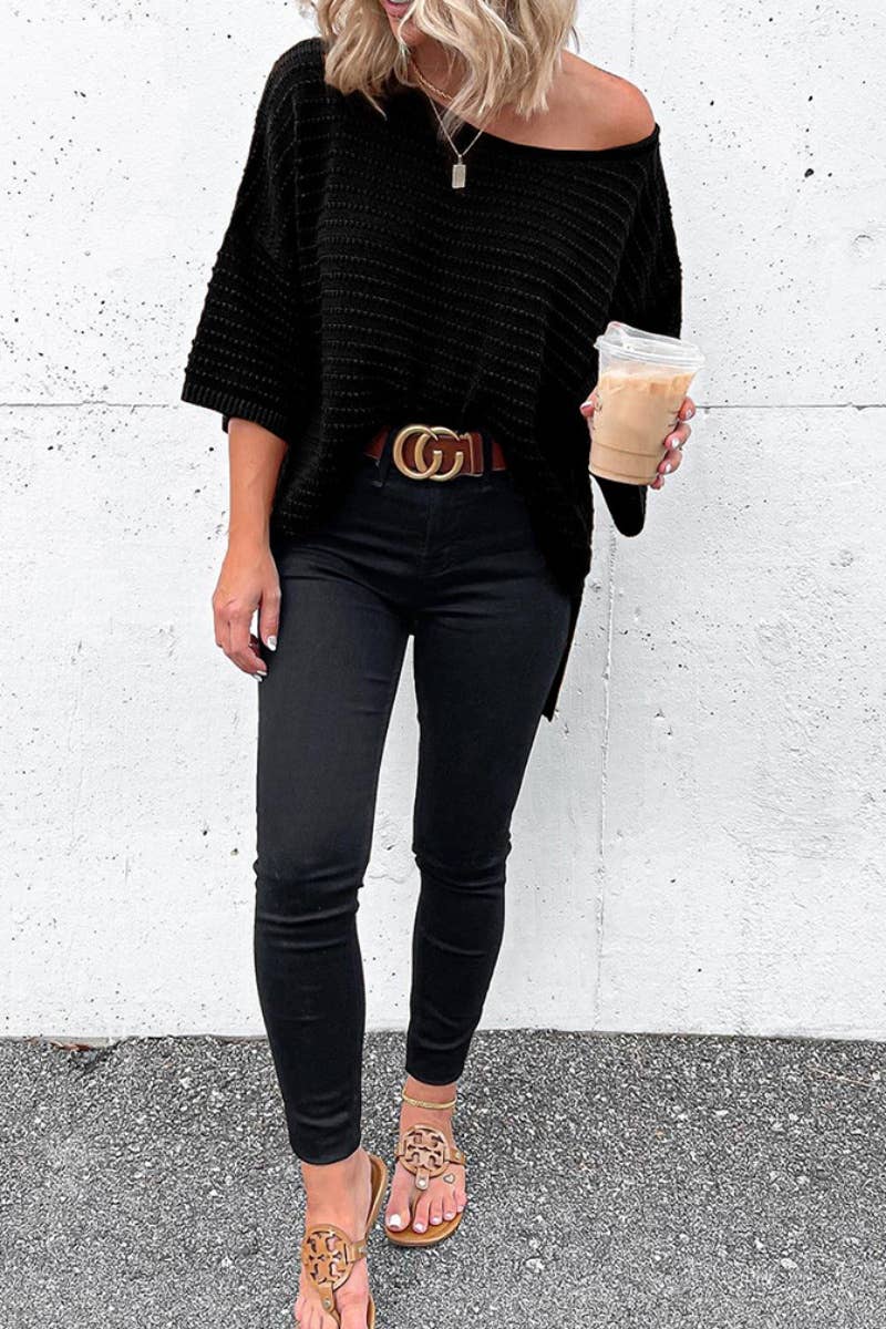 CWOSWL2950_SOLID COLOR WOOL ROUND NECK LONG SLEEVE TOP