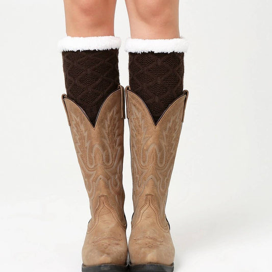 WINTER KNEE PADS DIAMOND GRID PLUS FLEECE SOCKS