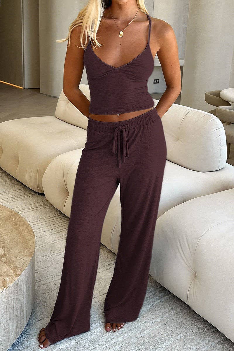 CWSTB00451_SOLID YOGA CAMI TOP AND PANTS SET