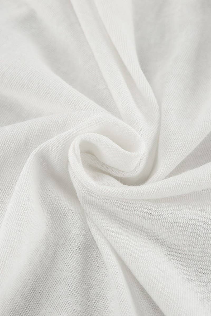 CWSPJ0366_KNITTED WHITE LONG-SLEEVED TROUSERS PAJAMA SET