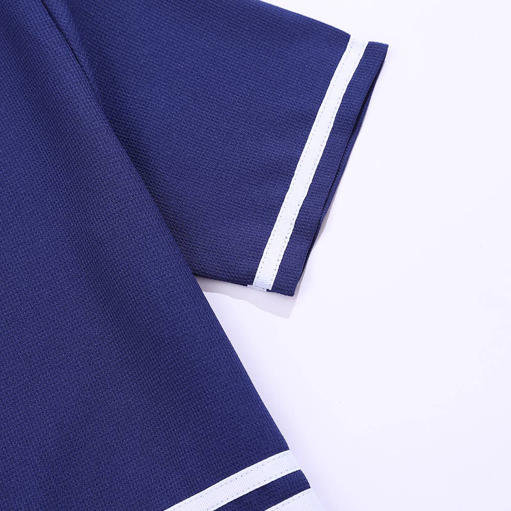 Crew-neck fashion short-sleeved lace T-shirt