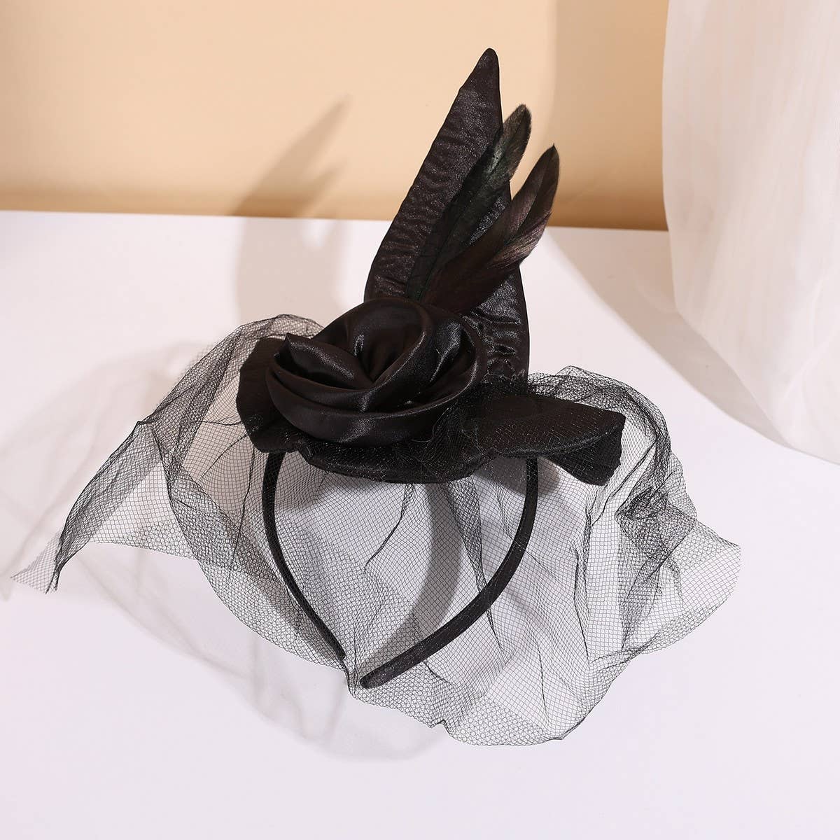 CWAH4058_CARNIVAL PARTY HALLOWEEN DANCE WITCH HAT HEADBAND