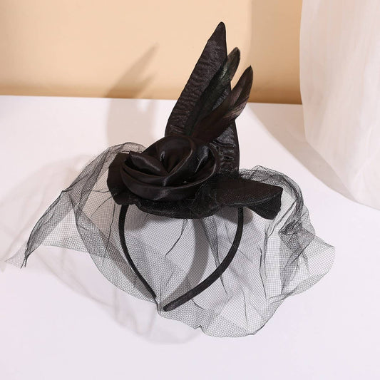 CWAH4058_CARNIVAL PARTY HALLOWEEN DANCE WITCH HAT HEADBAND