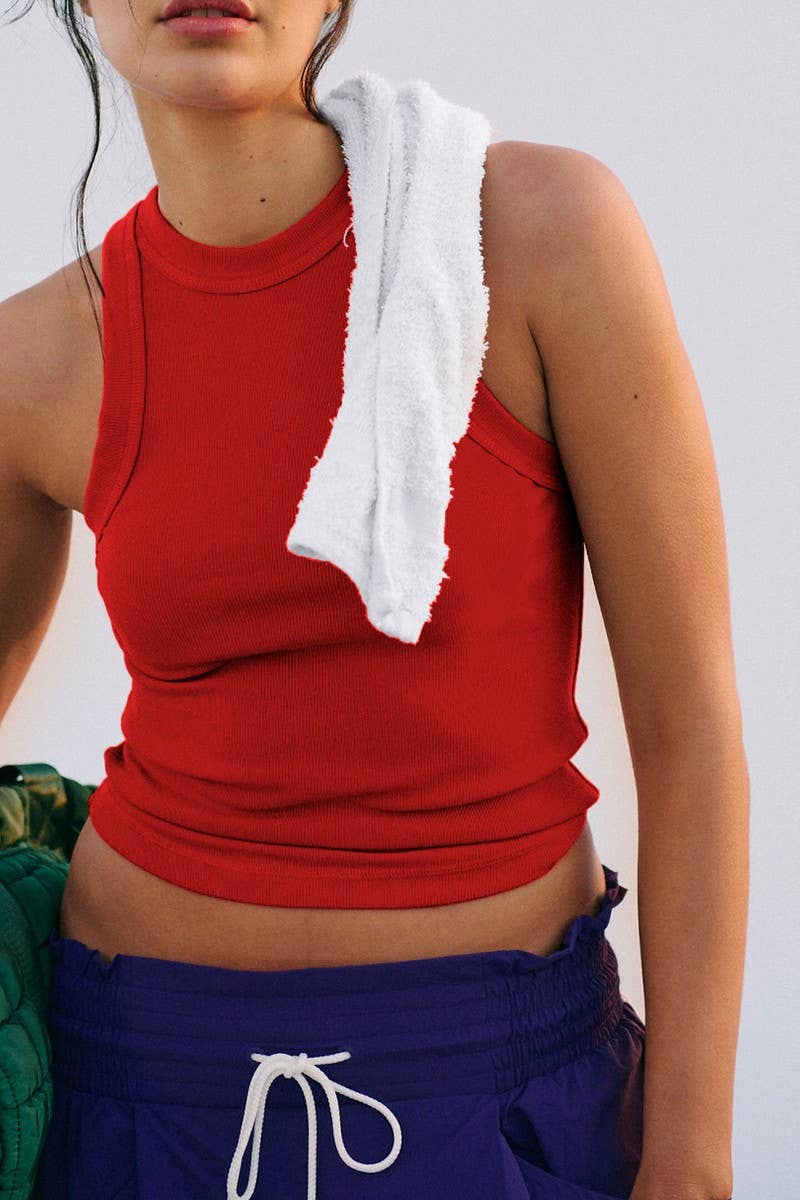 CWTTSL0461_SUMMER HOT GIRL STYLE CASUAL SLEEVELESS VEST