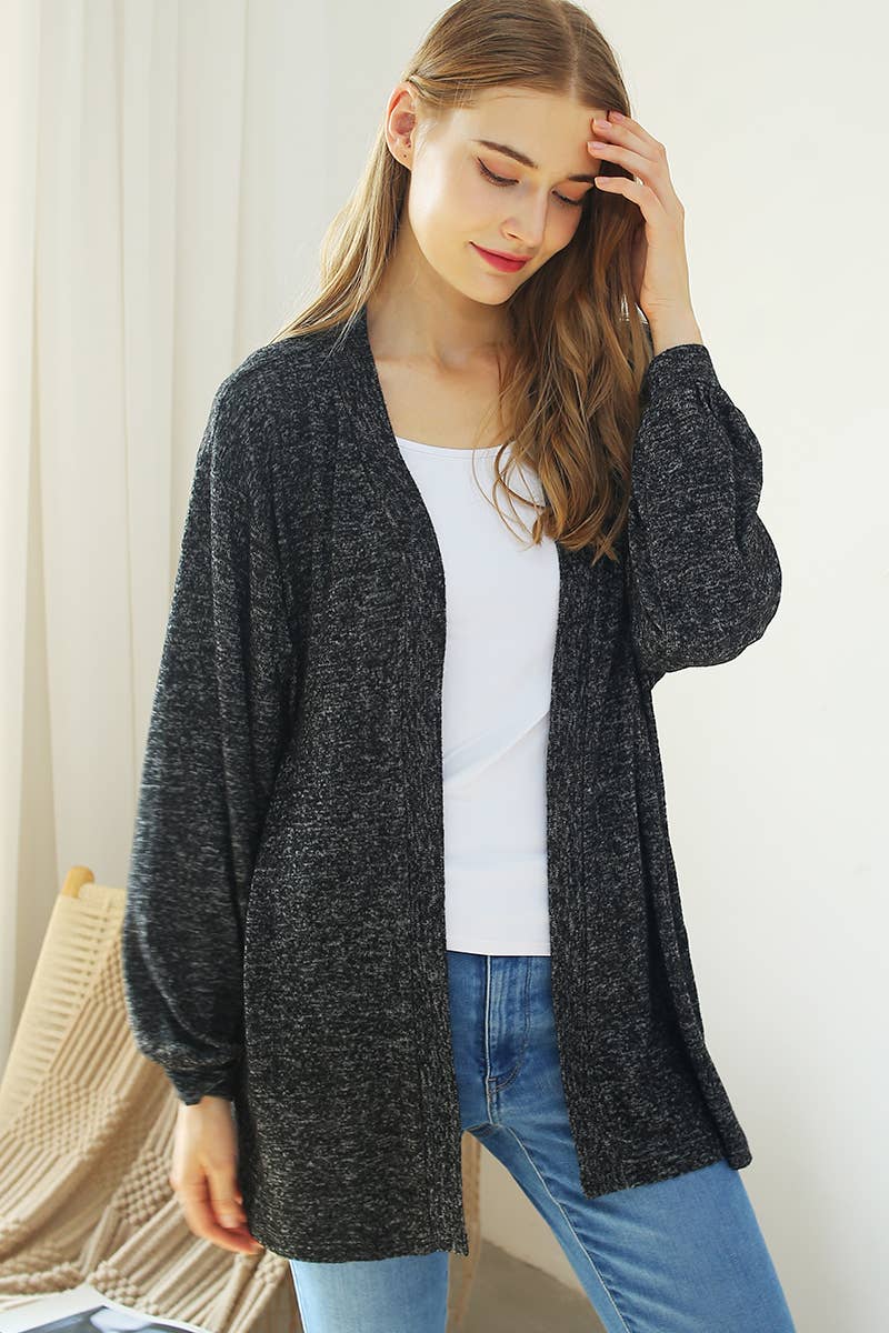 CWOCAL533_Long Sleeve Casual Open Front Long Cardigan
