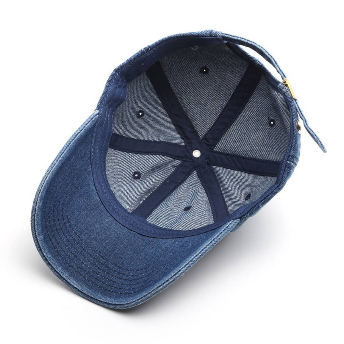 CWAH3209_DISTRESSED DENIM FASHION CASUAL BASEBALL CAP