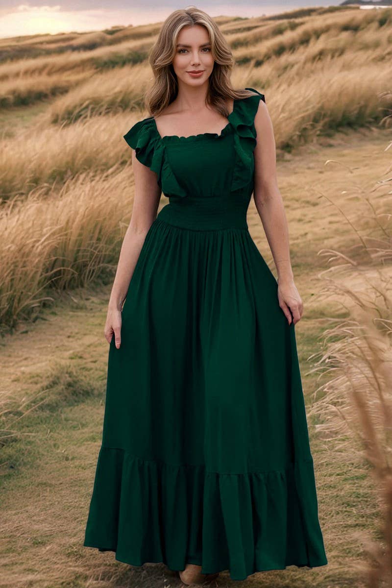 CWDMD6138_SOLID OFF-SHOULDER ONE-SHOULDER DRESS