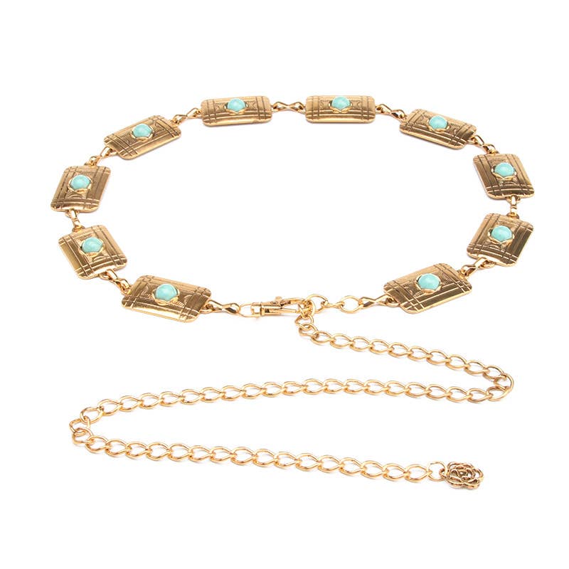 Fashionable and versatile patterned waist chain